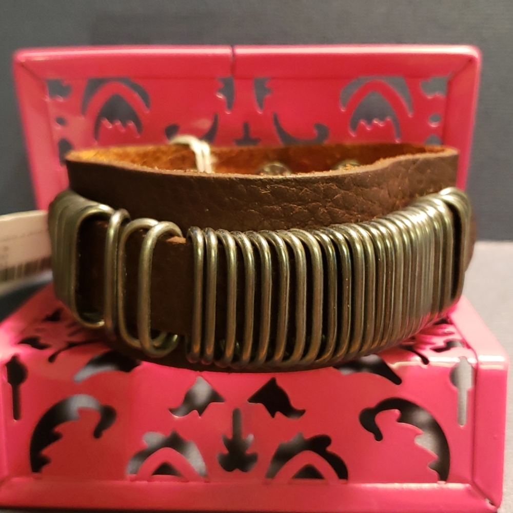Handmade leather cuff